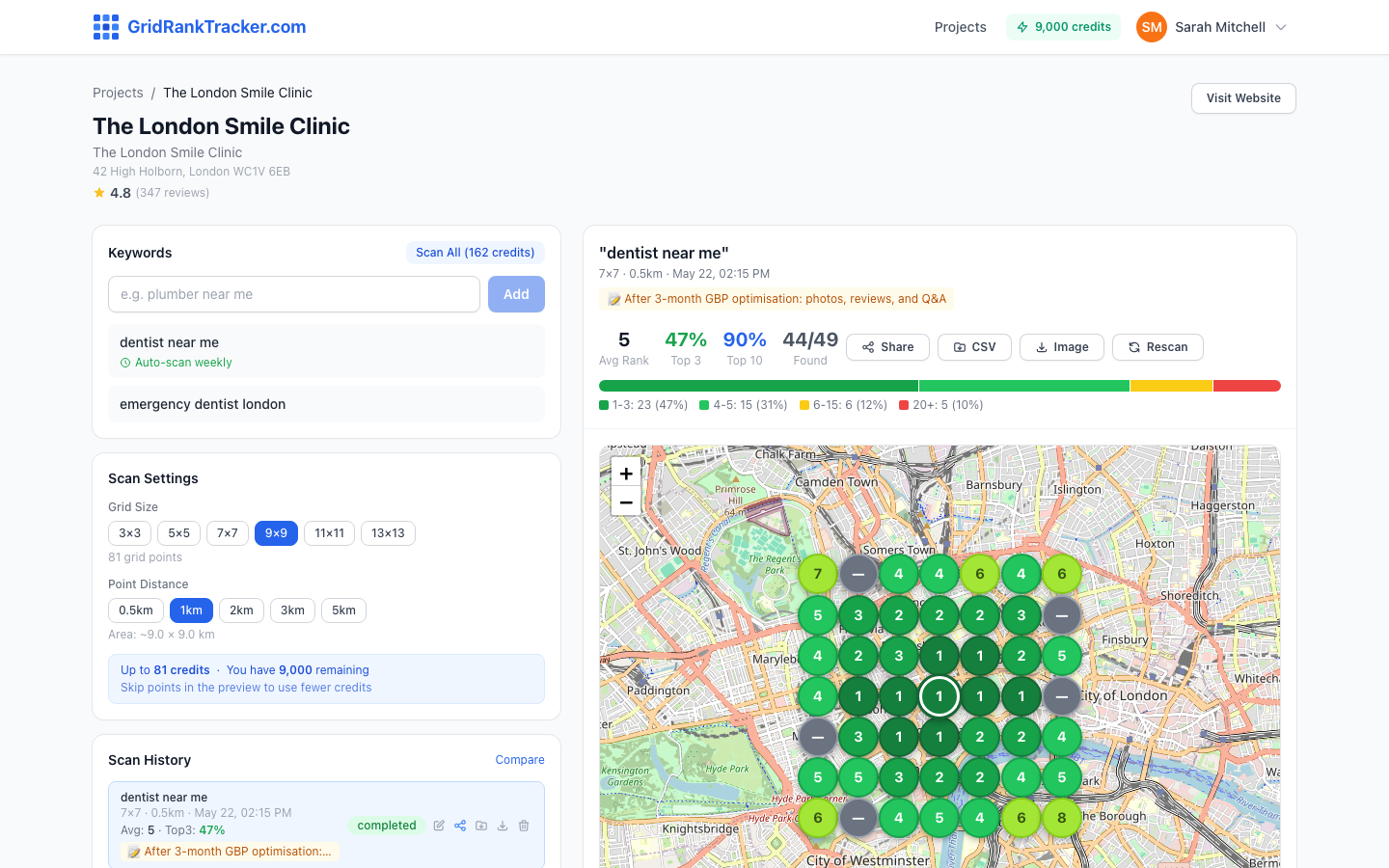 GridRankTracker.com — Google Maps Rank Tracker for Local SEO